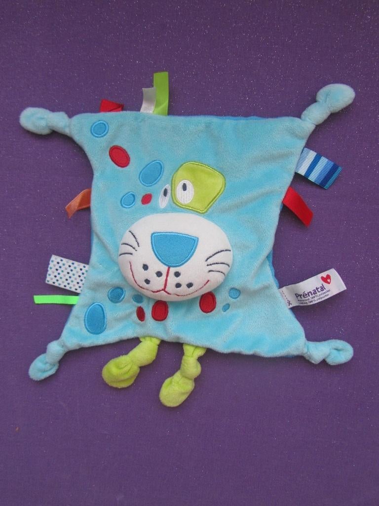 PRENATAL Knuffeldoekje - LABELDOEKJE LEEUW **Nieuw**, Prénatal, Blauw, Nieuw, Ophalen of Verzenden