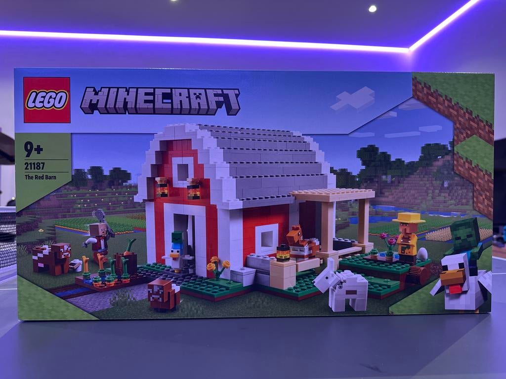 Lego Minecraft 21187 De Rode Schuur nieuw/sealed, Minecraft, Lego, Nieuw, Ophalen of Verzenden