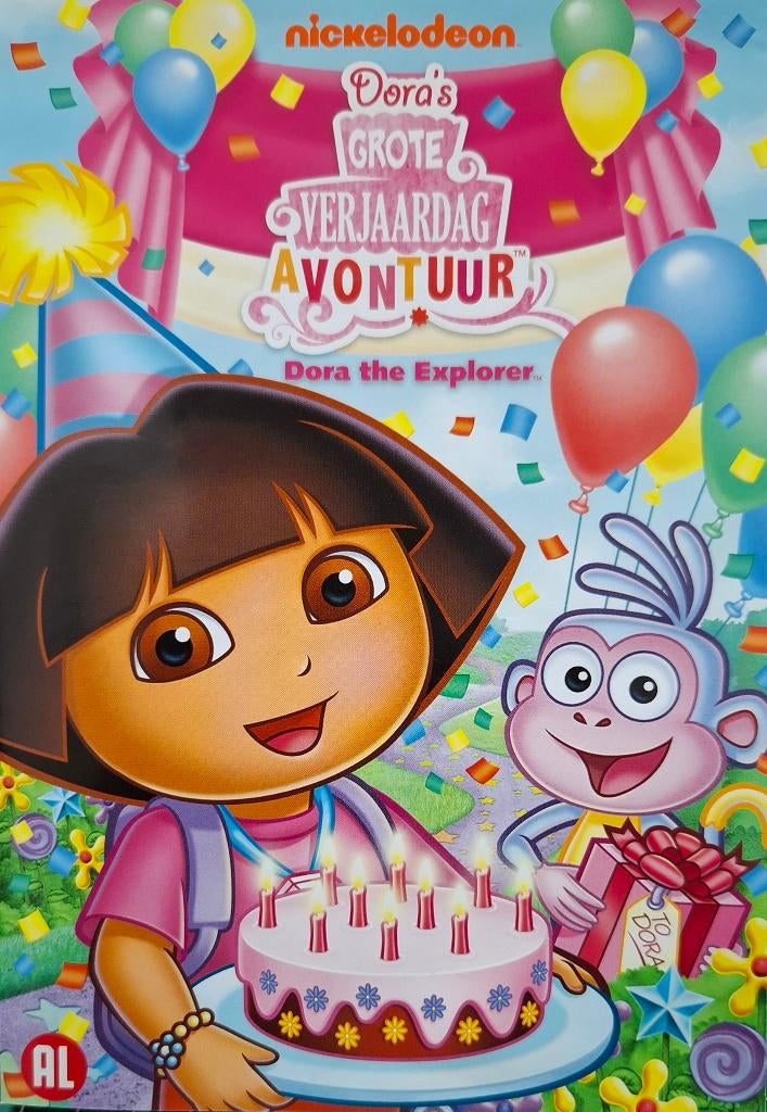 Dora's grote verjaardagsavontuur dvd KRASVRIJ, Cd's en Dvd's, Alle leeftijden, Ophalen of Verzenden, Zo goed als nieuw