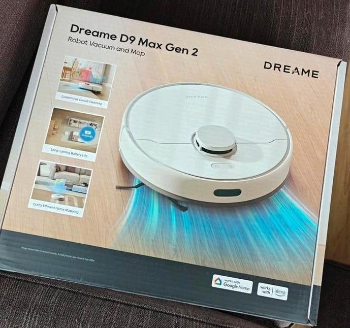 Dreame D9 Max 2nd gen Robotstofzuiger met dweilfunctie, Ophalen of Verzenden, Zo goed als nieuw, Robotstofzuiger