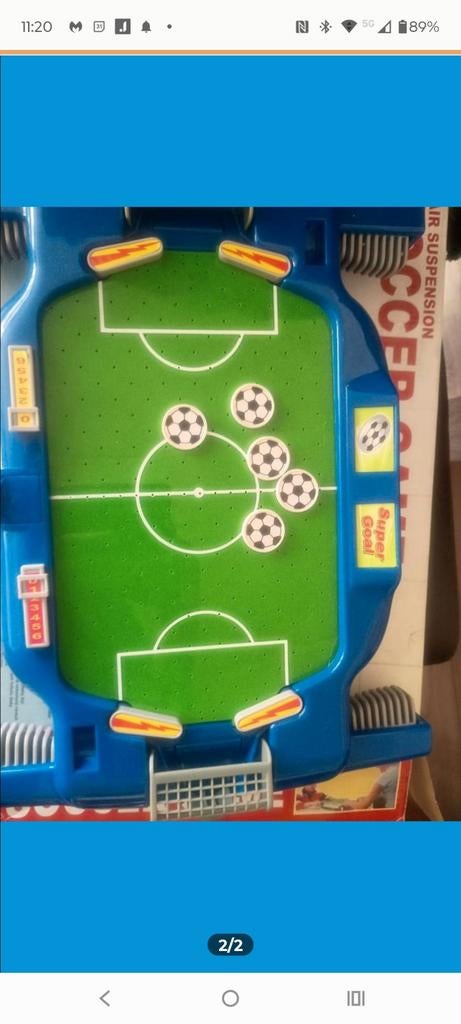 Voetbalspel met 5 platte schruifballen Soccer Game, Kinderen en Baby's, Speelgoed | Overig, Ophalen, Jongen of Meisje