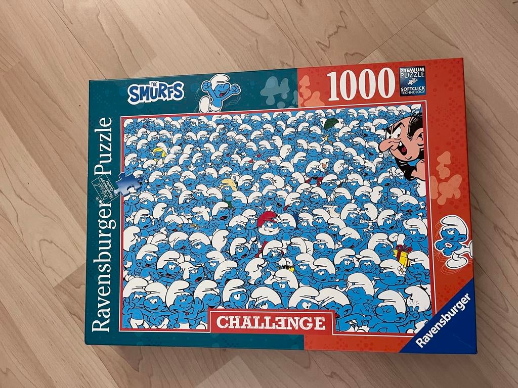 Ravensburger Smurfen puzzel 1000 stukjes, Ophalen of Verzenden, 500 t/m 1500 stukjes, Gebruikt, Legpuzzel