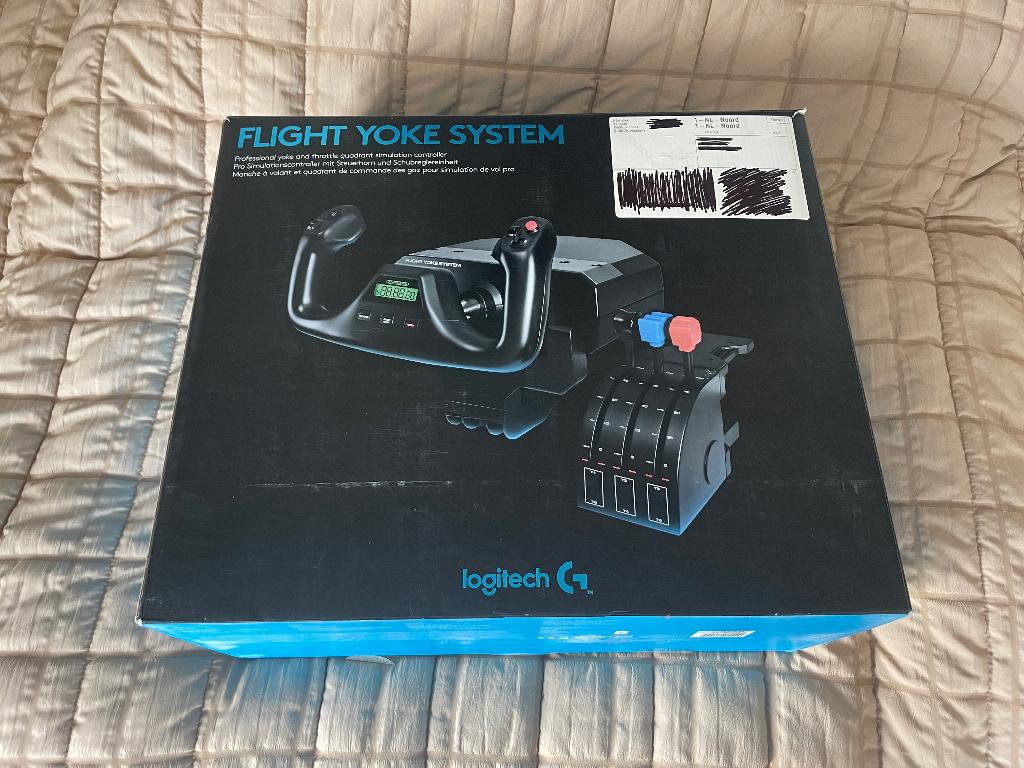 Logitech Flight Yoke System, Computers en Software, Joysticks, Ophalen of Verzenden, Zo goed als nieuw, Logitech