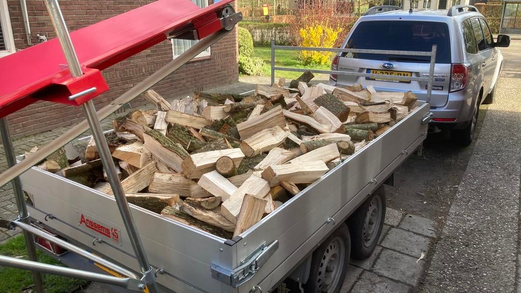 Vers gekloofd brandhout, Tuin en Terras, Minder dan 3 m³, Ophalen