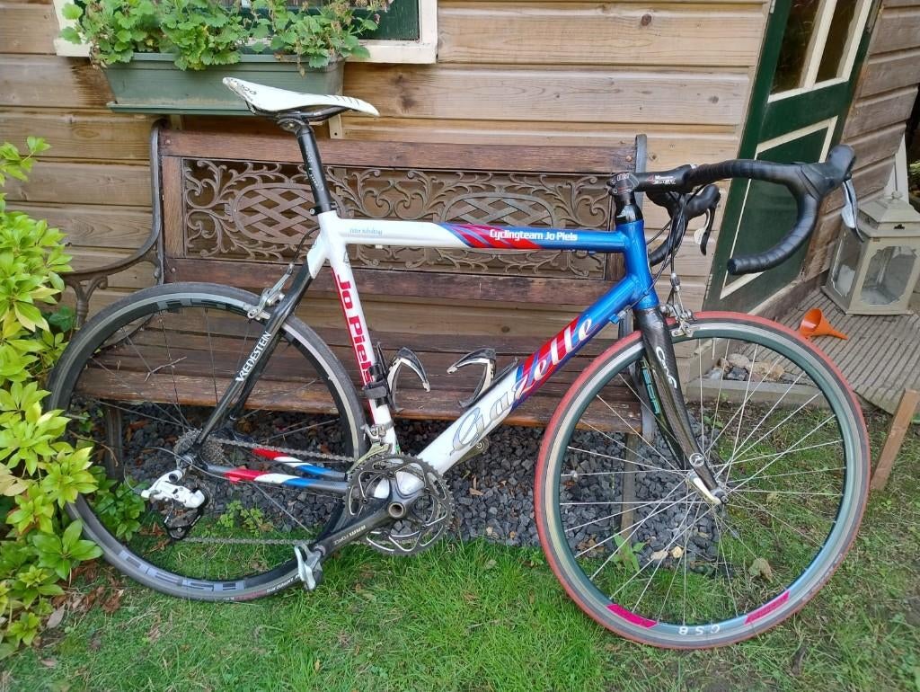 Gazelle Jo Piels racefiets, Fietsen en Brommers, Fietsen | Racefietsen, Gebruikt, Gazelle, 15 tot 20 versnellingen, 28 inch, Aluminium