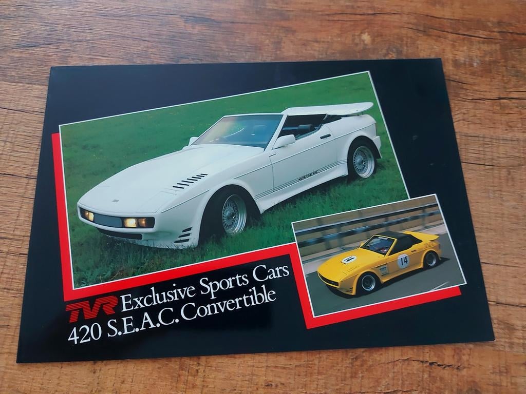 TVR 420 convertible folder Engelstalig, Ophalen of Verzenden, Zo goed als nieuw, Overige merken