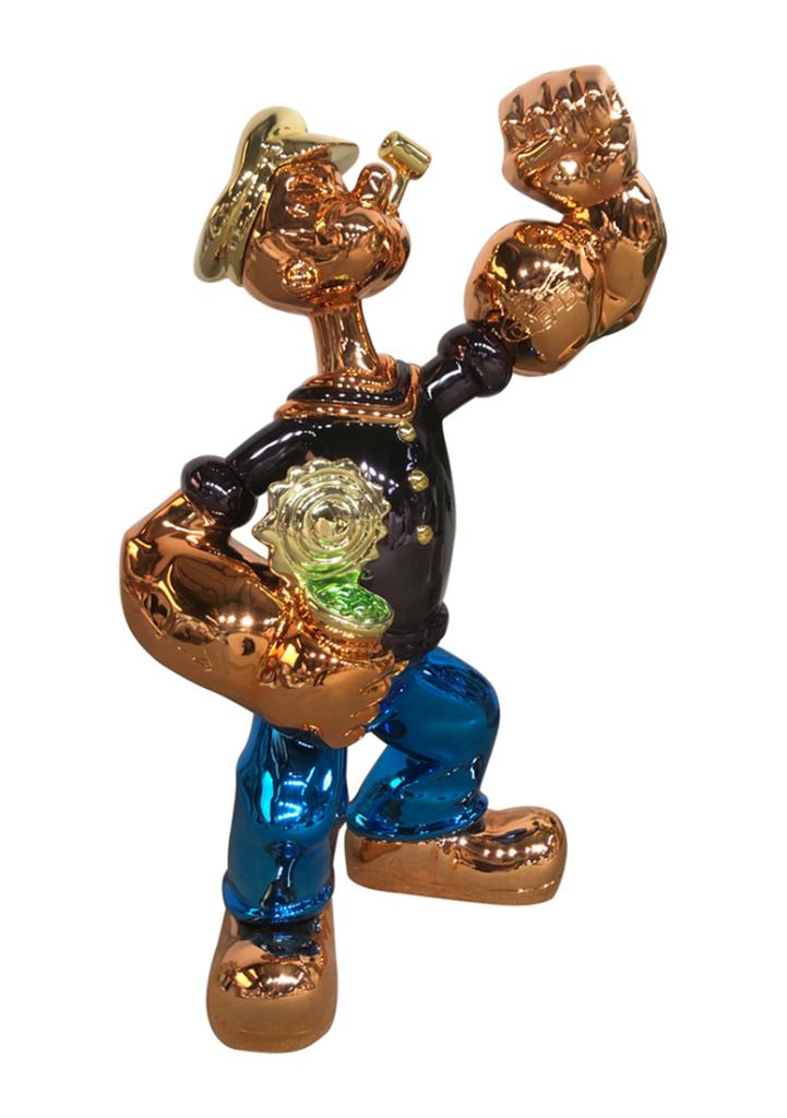 OHNO - Sculptuur Popeye - Cartoon Personage - Glasvezel, Antiek en Kunst