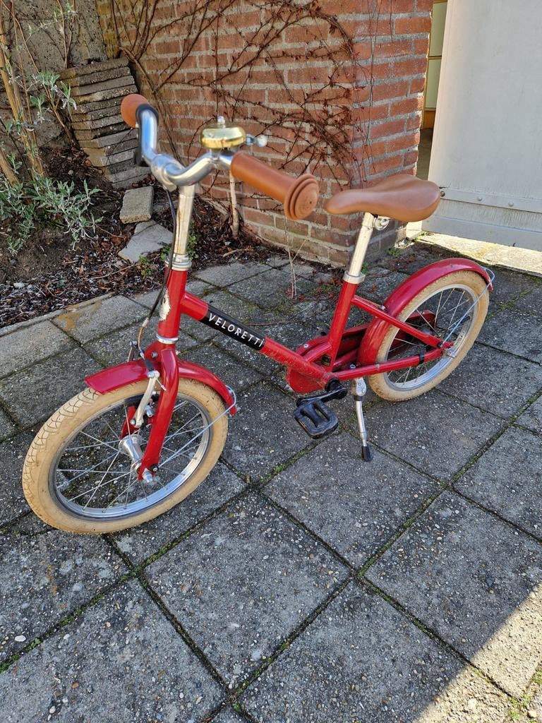 Veloretti kinderfiets rood - 16 inch, Ophalen, Gebruikt, 16 tot 20 inch, Veloretti