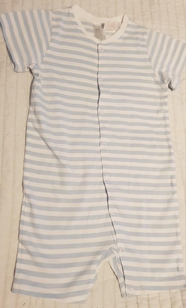 H&m pakje blauw wit strepen baby kleding maat 86 babykleding, H&M, Zo goed als nieuw, Pakje, Verzenden