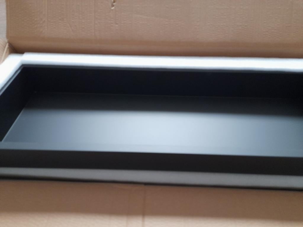 Nieuwe Inbouwnis mat zwart rvs 30x90x10 cm badkamertip, Ophalen of Verzenden, Nieuw, Rvs, Overige typen