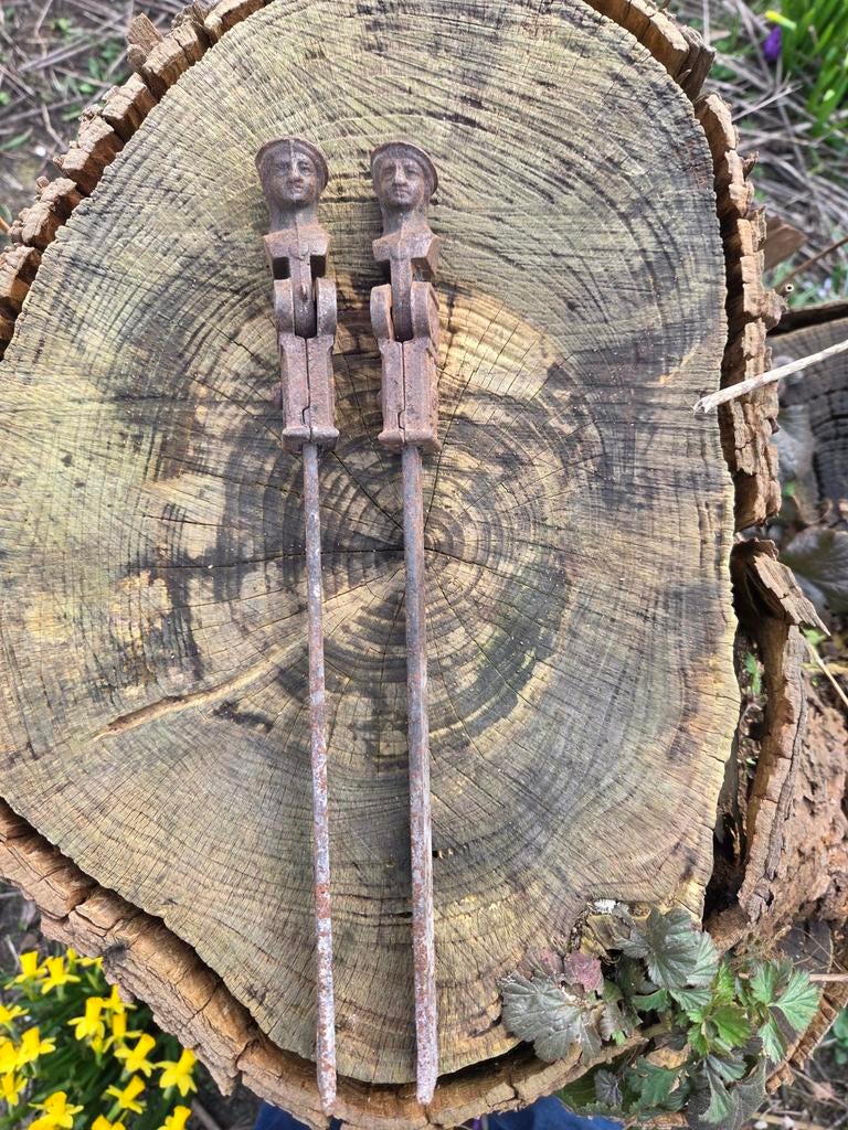 Setje luikhouders met hoofdjes, Ophalen of Verzenden