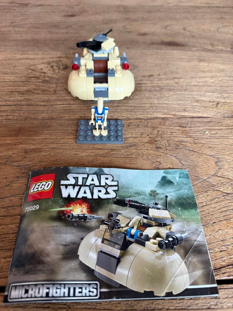 Lego Star Wars 75029 AAT Microfighter compleet, Kinderen en Baby's, Speelgoed | Duplo en Lego, Gebruikt, Lego, Complete set, Inclusief instructies