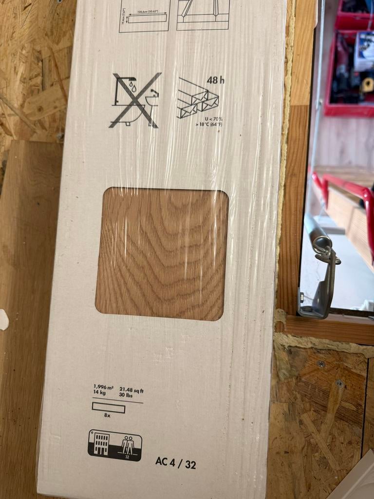 IKEA Golv Laminaatvloer - Nieuw in verpakking, Ophalen, Bruin, Nieuw, Minder dan 10 m²