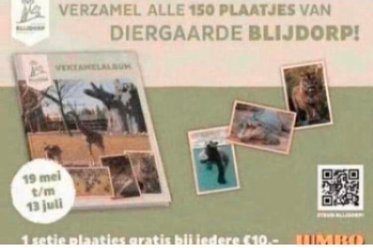 Jumbo - Blijdorp boek plaatjes / stickers, Jumbo, Ophalen of Verzenden