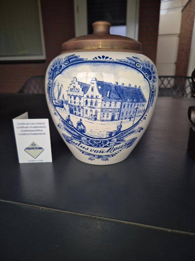 Grote Regina Gouda Tabakspot - Justus van Maurik Hoogte 20cm, Ophalen of Verzenden