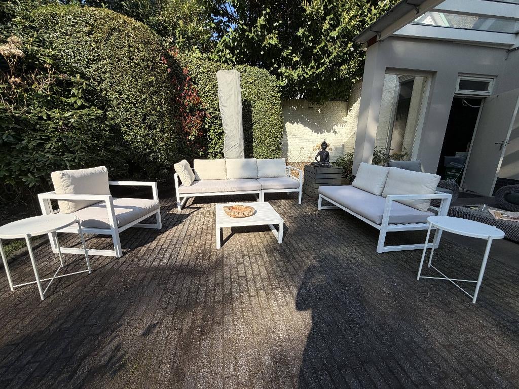 Stijlvolle luxe tuinset, modern design, Ophalen, Gebruikt, Aluminium, Loungeset