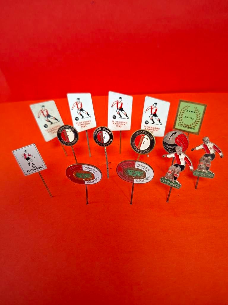 14 speldjes FEYENOORD  voetbal, Ophalen of Verzenden, Gebruikt, Sport