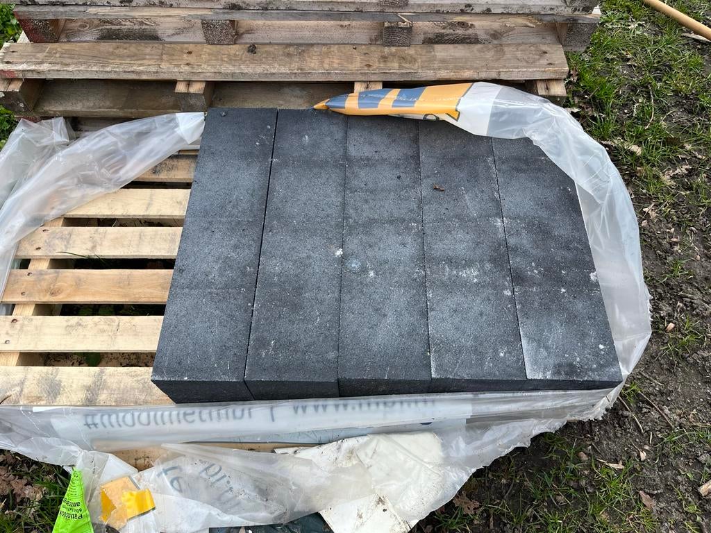 Patioblok Antraciet 60x15x15 - Nieuw, Tuin en Terras, Ophalen, Nieuw, Beton, Overige typen