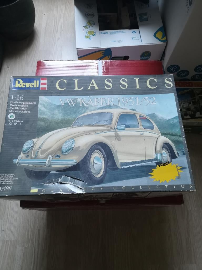 Revell VW Kever 1951/52 1:16, Hobby en Vrije tijd, Modelbouw | Auto's en Voertuigen, Auto, Revell, Groter dan 1:32, Ophalen of Verzenden