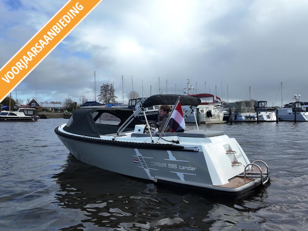Corsiva 595 Tender + 20PK Suzuki 2023, 10 tot 30 pk, Zo goed als nieuw, 3 tot 6 meter, Buitenboordmotor