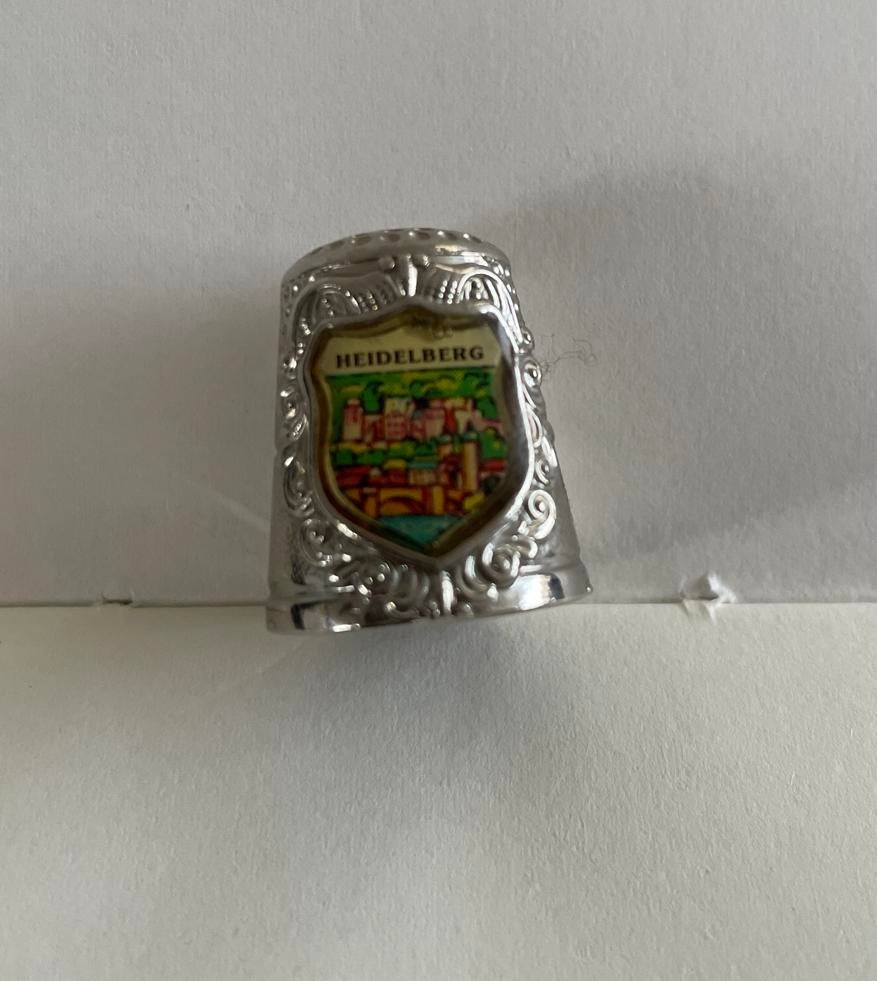 Vingerhoedje Heidelberg, Overige materialen, Gebruikt, Reliëf, Ophalen of Verzenden