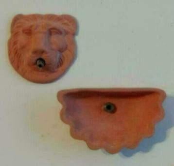terra cotta wasbak met leeuwekop waterspuwer - Fennicole, Ophalen, Nieuw, Sanitair
