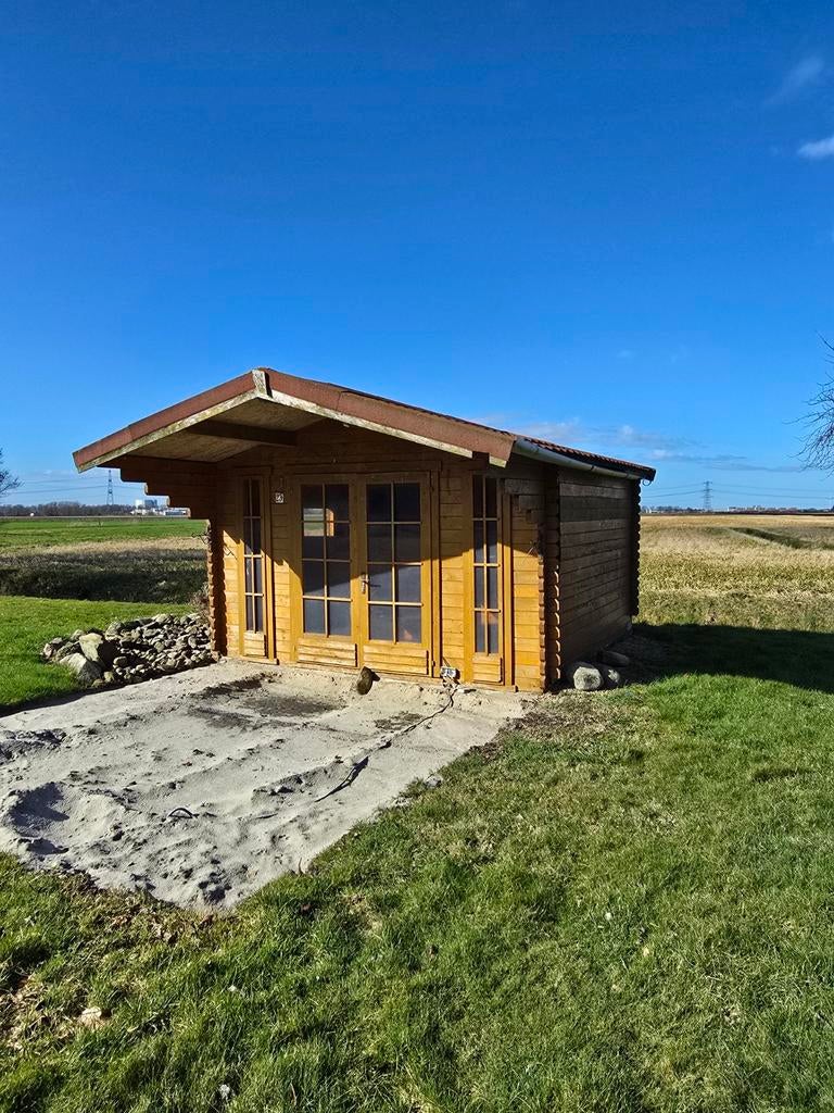Houten Blokhut 3.5m, Tuin en Terras, Ophalen, 3 ramen of meer, 250 tot 500 cm, Blokhut