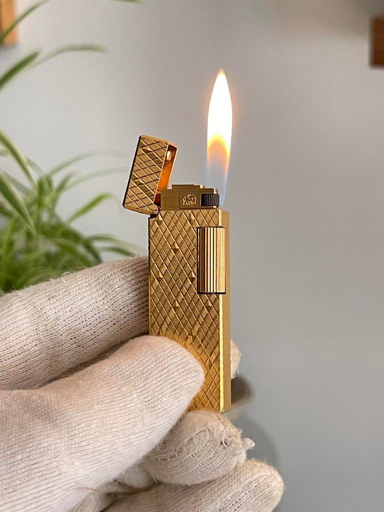 Colibri London, vergulde John Sterling-aansteker 🔥🔥🔥, Ophalen of Verzenden, Zo goed als nieuw, Overige materialen, Minder dan 25 cm