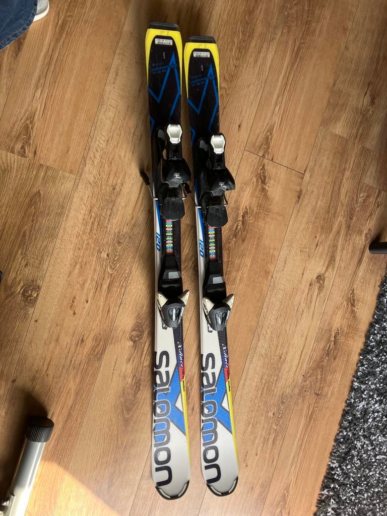 Salomon Ski's 120 cm - Goede staat incl stokken, Sport en Fitness, Skiën en Langlaufen, Ophalen, Gebruikt, 100 tot 140 cm, Salomon