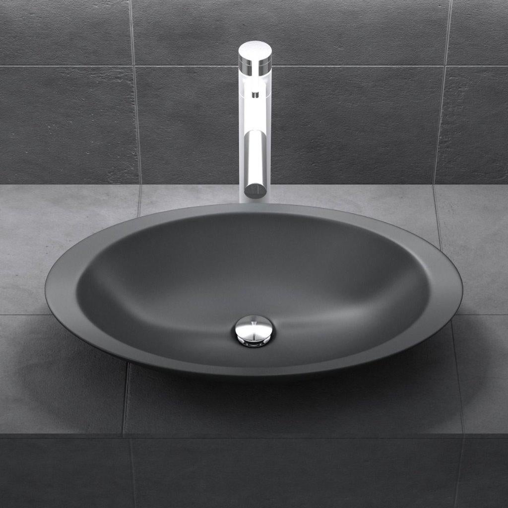 Waskom, wasbak, wastafel, opzetwastafel, antraciet, C-802, Doe-het-zelf en Verbouw, Verzenden, Nieuw, Wastafel