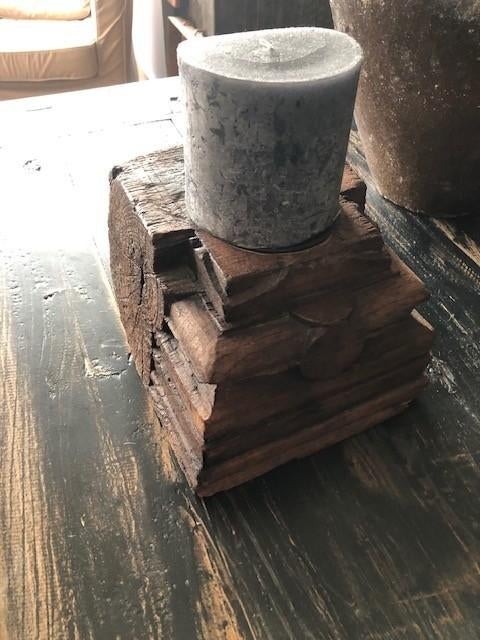 Houten poer, Huis en Inrichting, Ophalen, Gebruikt, Hout, Minder dan 25 cm