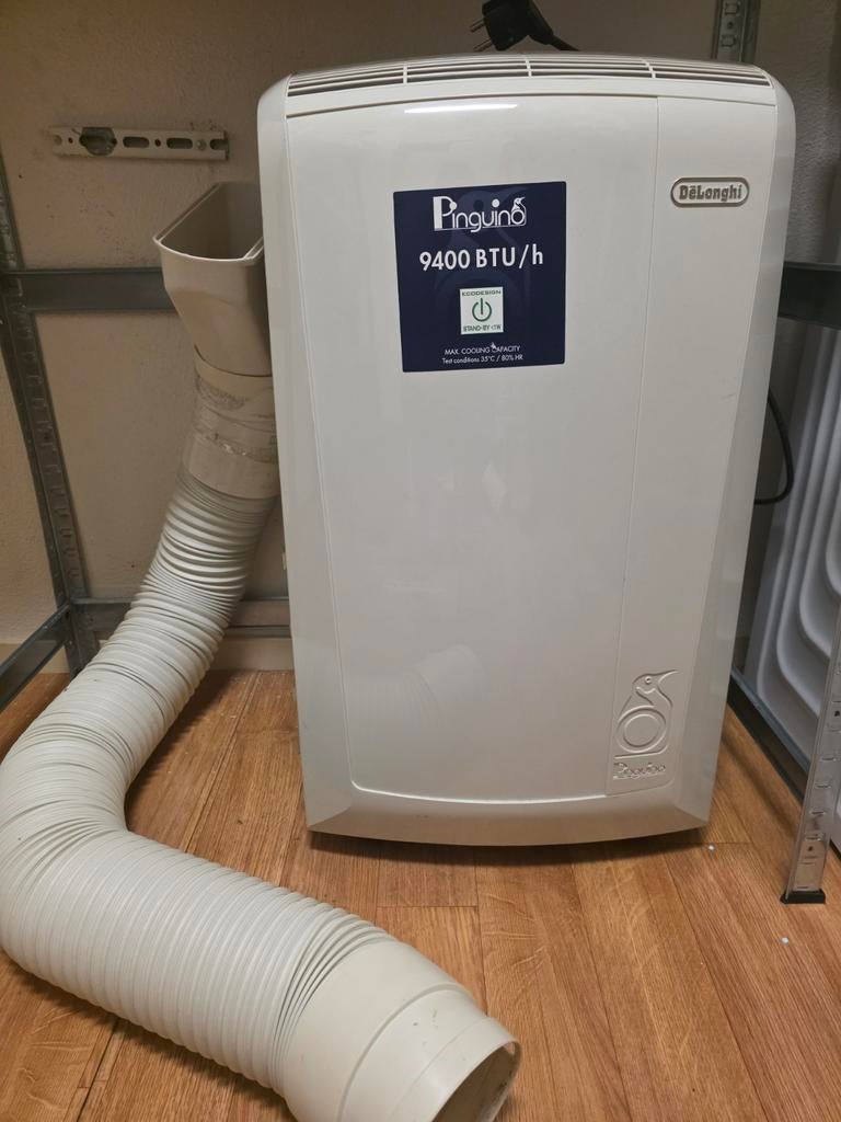 DeLonghi Pinguino mobiele airco, Witgoed en Apparatuur, Airco's, Ophalen, Minder dan 60 m³, 3 snelheden of meer, Zo goed als nieuw
