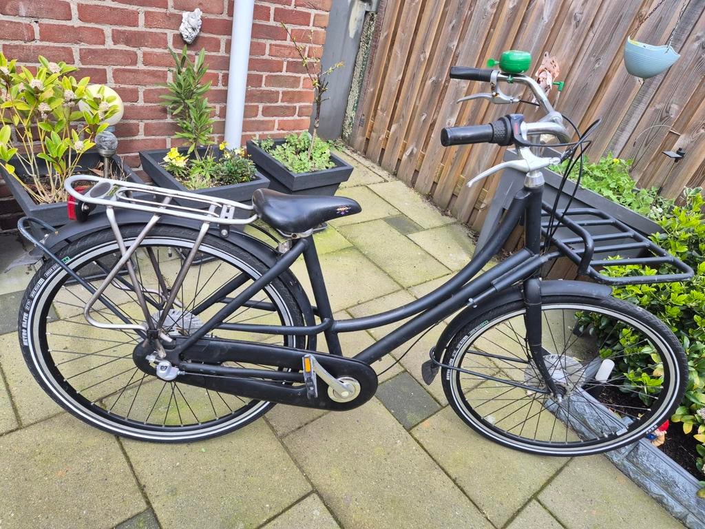 Azor bike fiets met voordrager en bagagedrager, Gebruikt, 47 tot 50 cm, Versnellingen, Ophalen