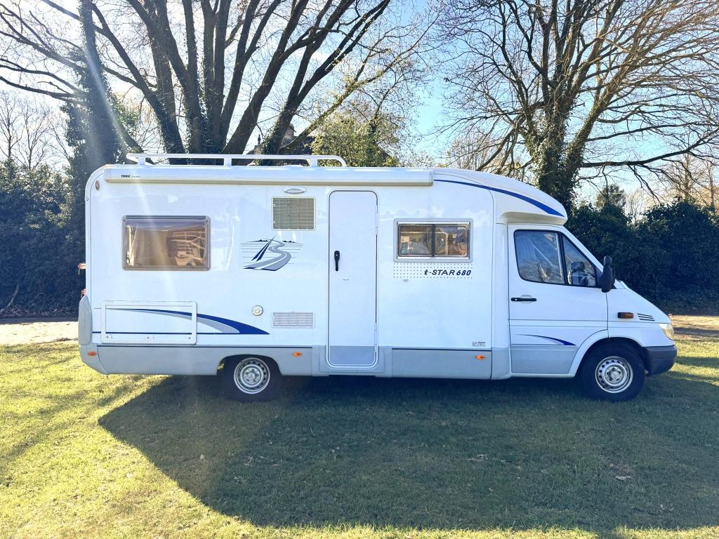 Bürstner T-Star 680 Mercedes 156pk camper met frans, Caravans en Kamperen, Luifel, Bedrijf, Bürstner, Half-integraal