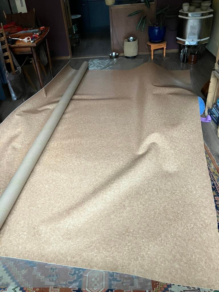 Vinyl vloer ongeveer  330 x 200, Ophalen, Nieuw, Minder dan 10 m², Vinyl