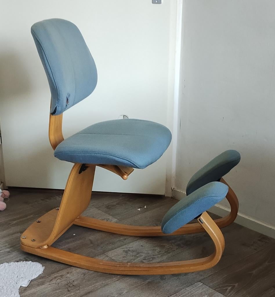 Stokke Varier Thatsit ergonomische kniestoel - Blauw, Ophalen, Ergonomisch, Scandinavisch, Gebruikt, Blauw