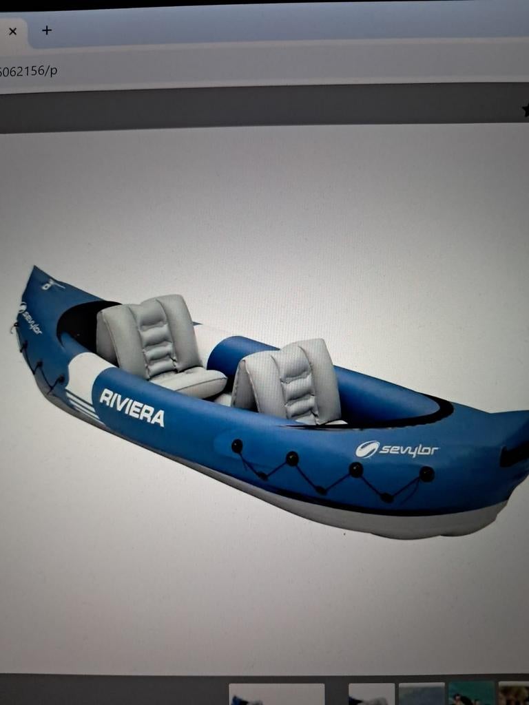 Sevylor Riviera Kajak 2 personen, Watersport en Boten, Kano's, Ophalen, Overige typen, Twee personen, Gebruikt