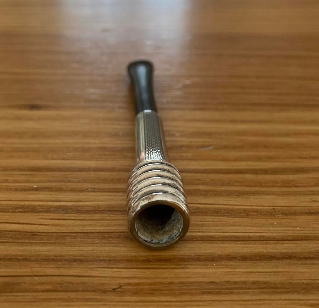 Antiek zilveren (835) sigarettenpijpje., Antiek en Kunst, Ophalen of Verzenden, Zilver