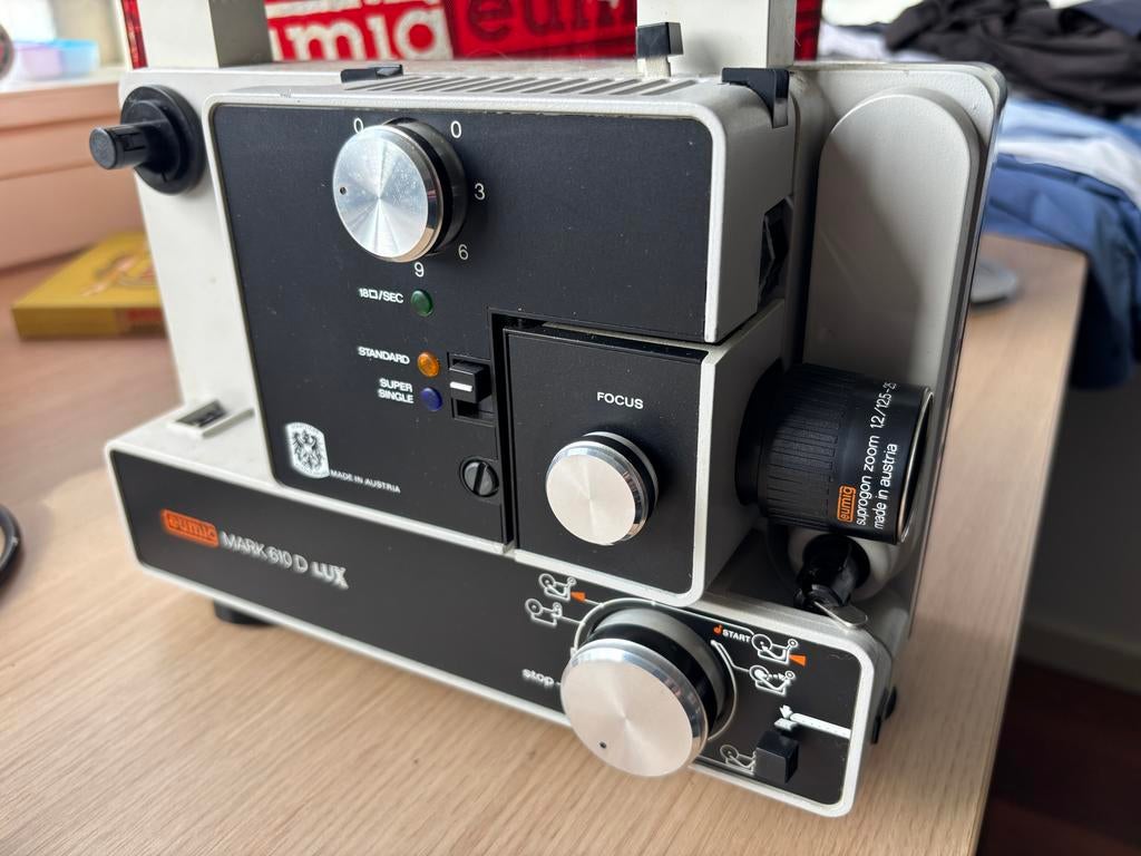Eumig Mark 610 D Lux Super 8 Filmprojector, Ophalen of Verzenden, Gebruikt