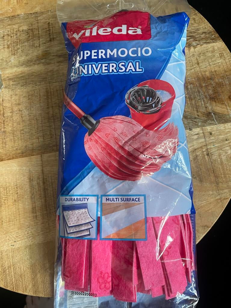 Vileda SuperMocio Universal Mop - Nieuw in verpakking, Ophalen of Verzenden, Mop of Dweil
