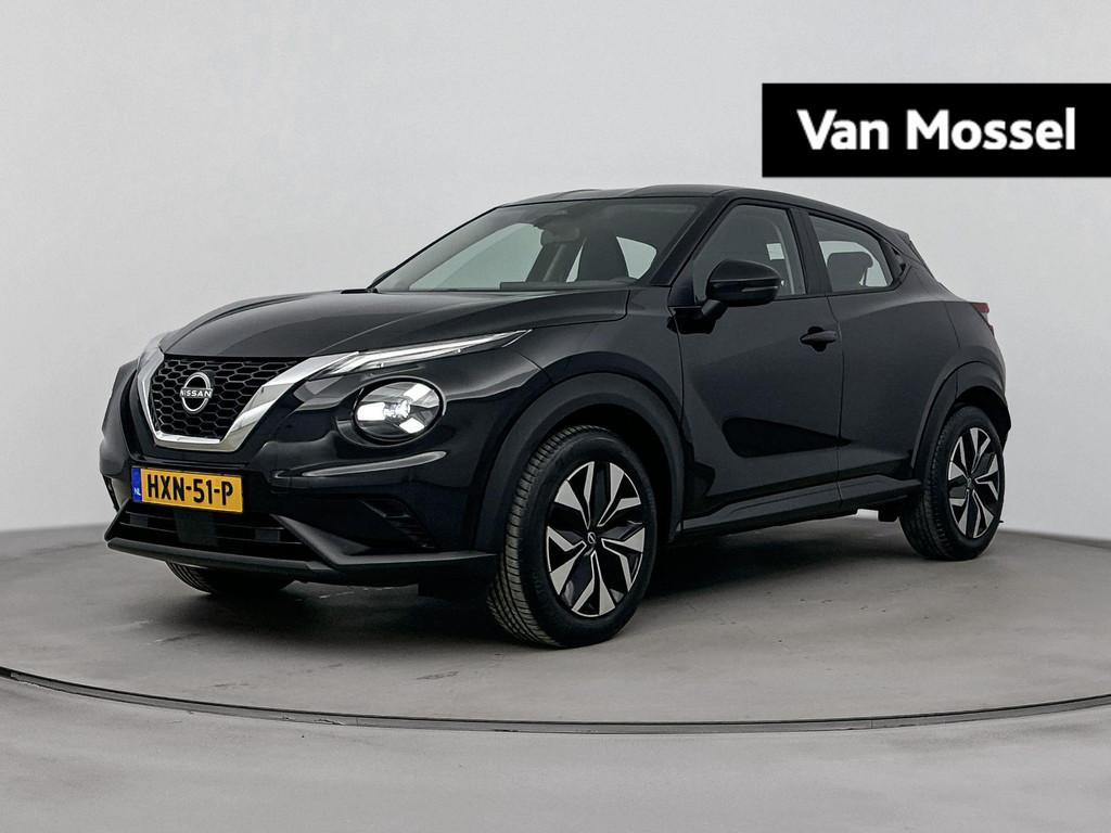 Nissan Juke 1.0 DIG-T Acenta 114PK | Achteruitrijcamera | Ap, Auto's, Nissan, Stof, Euro 6, Zwart, Origineel Nederlands