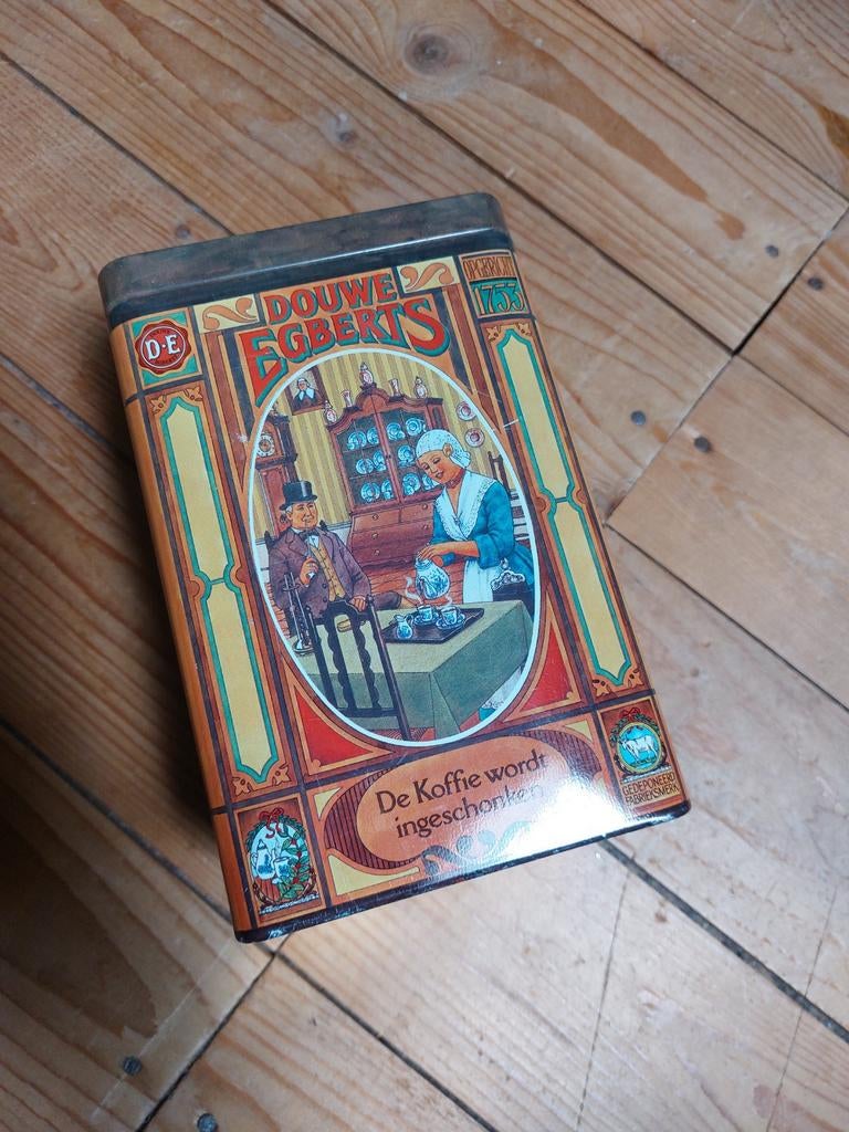 Douwe Egberts bewaarblik, Verzamelen, Blikken, Ophalen of Verzenden, Gebruikt, Koffie, Douwe Egberts