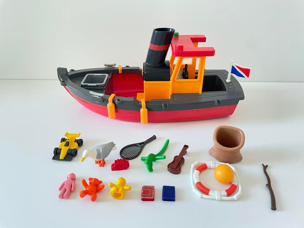 Playmobil 5206 stoomboot, Kinderen en Baby's, Speelgoed | Playmobil, Ophalen of Verzenden, Zo goed als nieuw, Complete set