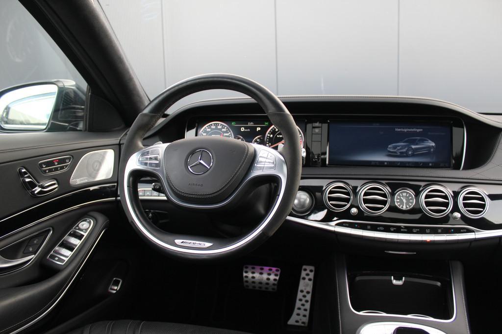 Mercedes-Benz S-Klasse AMG 63 4Matic Lang 585PK | Drivers Pa, Auto's, Automaat, Gebruikt, Blauw, Bedrijf