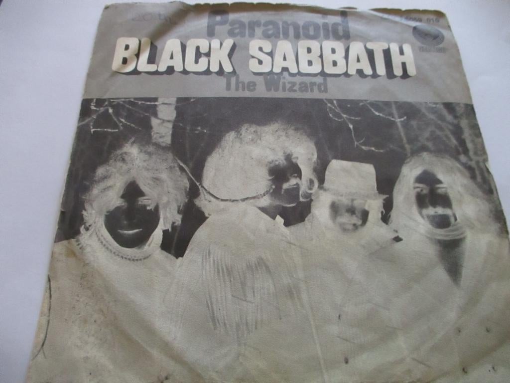 Black Sabbath _ Paranoid / The Wizard = 1970, Cd's en Dvd's, Vinyl Singles, Ophalen of Verzenden, Gebruikt, Rock en Metal