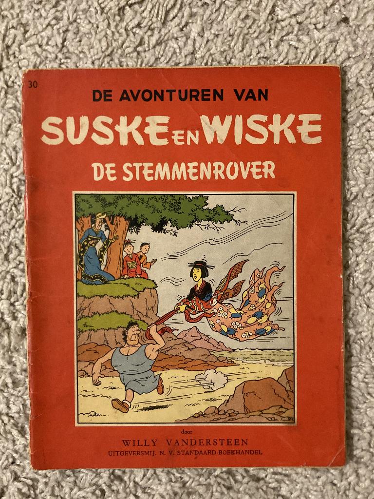 Suske en Wiske - Nr. 30a - Stemmenrover - Eerste druk, 1957, Eén stripboek, Ophalen of Verzenden, Gelezen