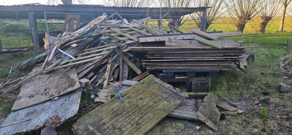 Gratis brandhout...  je mag uitzoeken !, 6 m³ of meer, Ophalen, Overige houtsoorten, Blokken