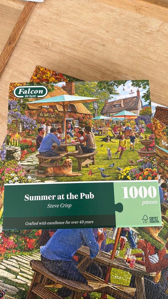 Falcon de luxe puzzel 1000 stuks, Hobby en Vrije tijd, Denksport en Puzzels, Ophalen of Verzenden, 500 t/m 1500 stukjes, Zo goed als nieuw