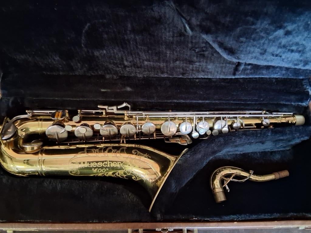 tenorsax, Ophalen, Gebruikt, Tenor, Met koffer