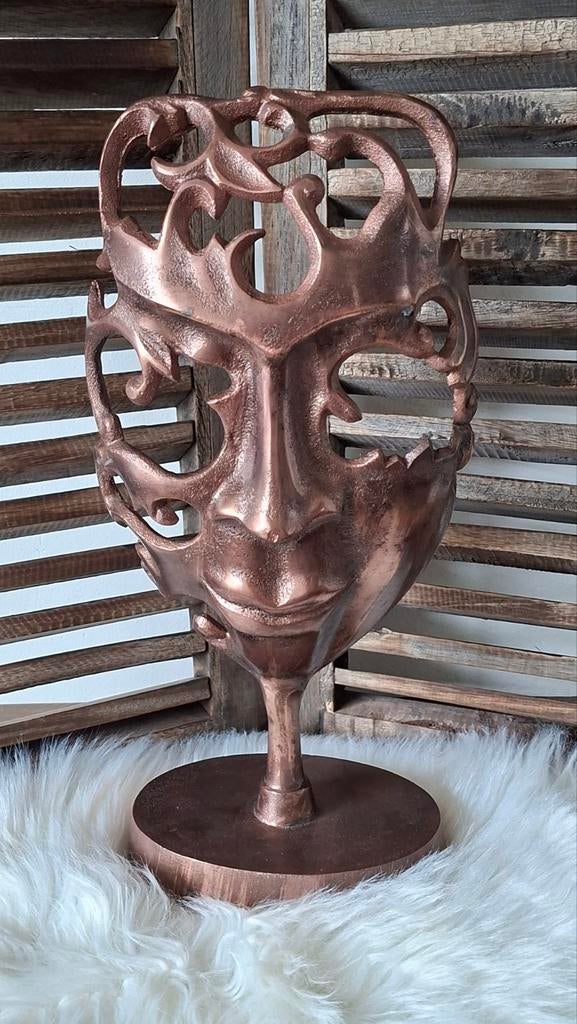 Venetiaans masker H37,5cm stoer industrieel, Ophalen of Verzenden, Nieuw